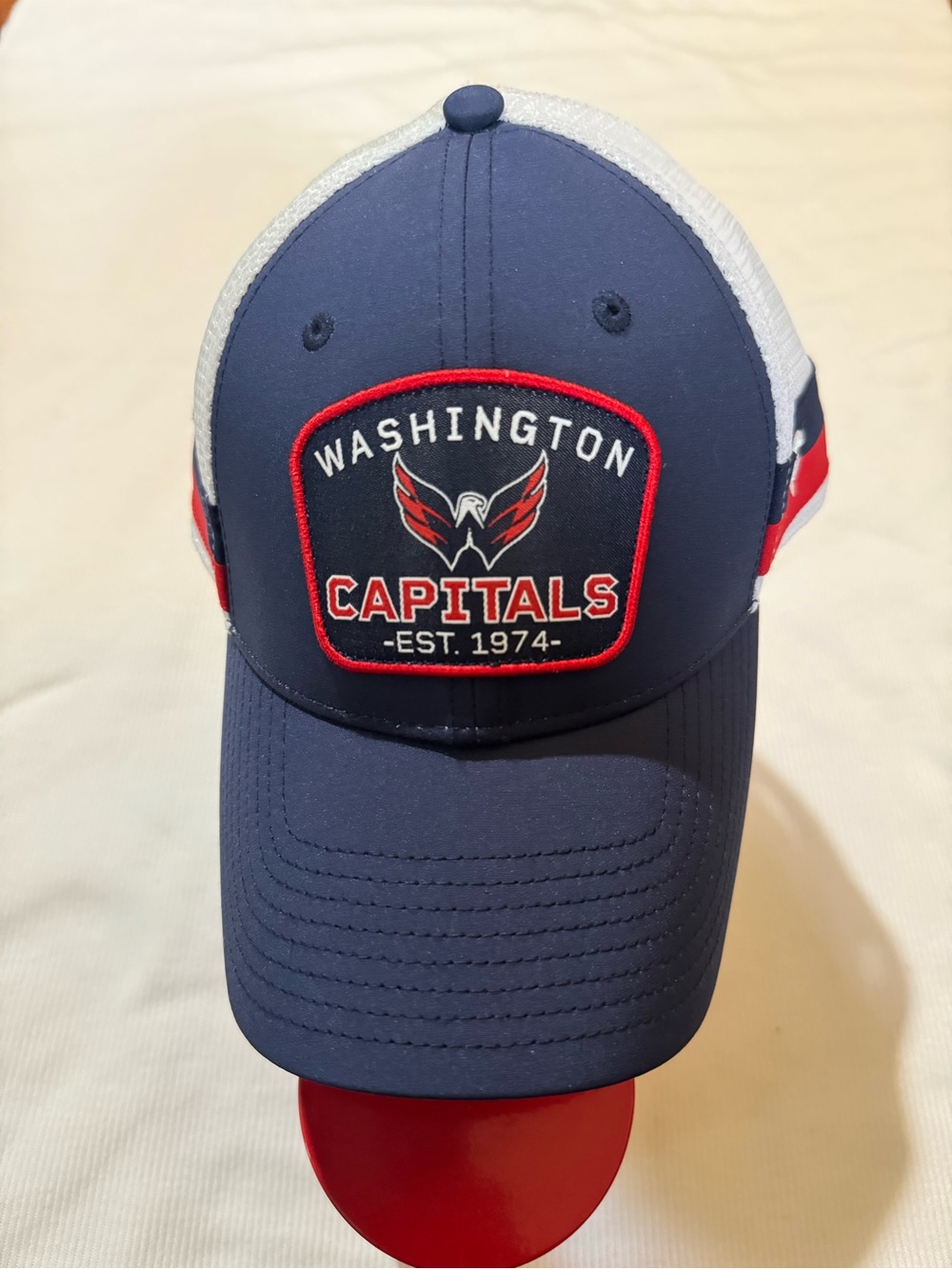 NHL Fanatics Washington Capitals Navy Red Hat Adjustable Size